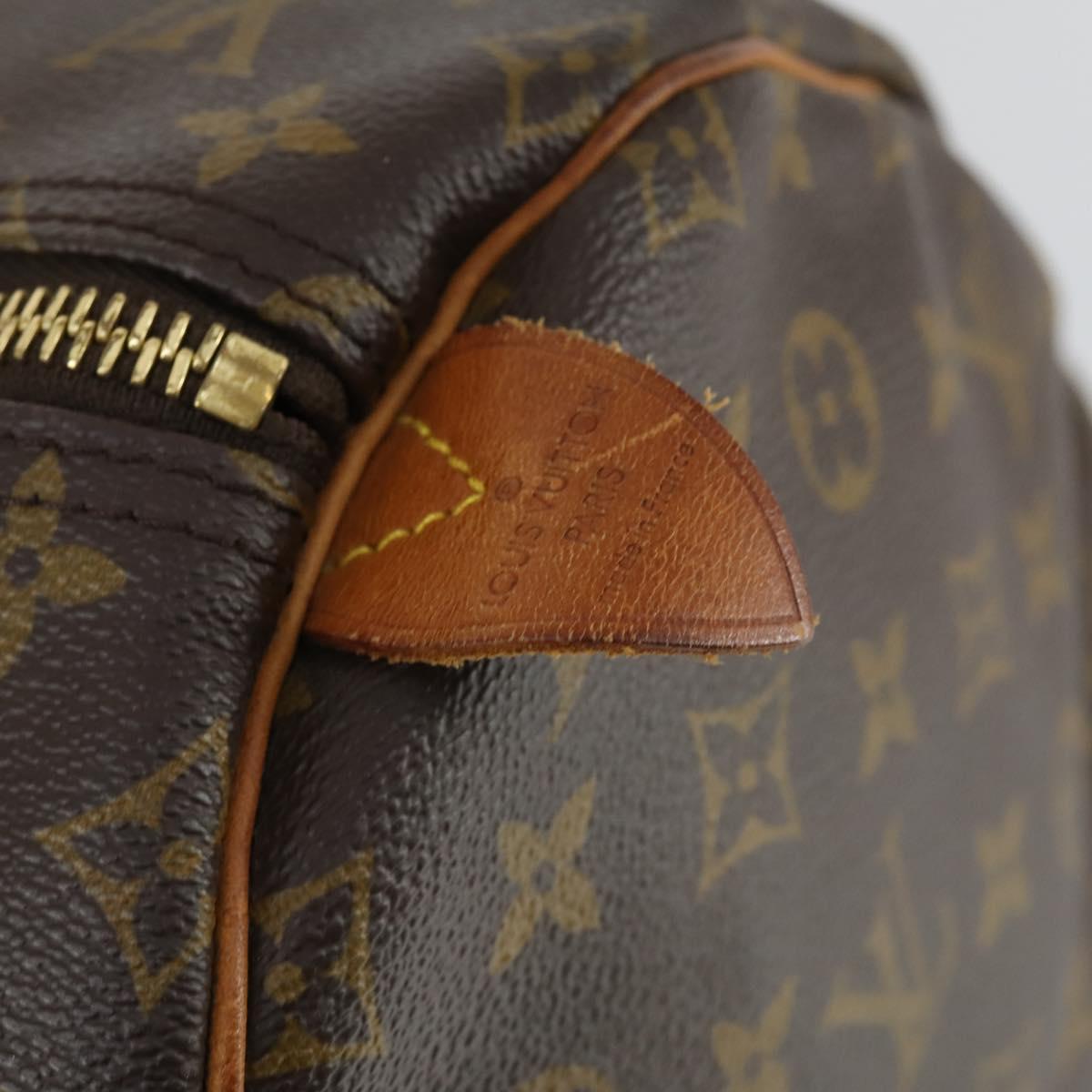 LOUIS VUITTON Monogram Keepall 55 Boston Bag M41424 LV Auth 164399