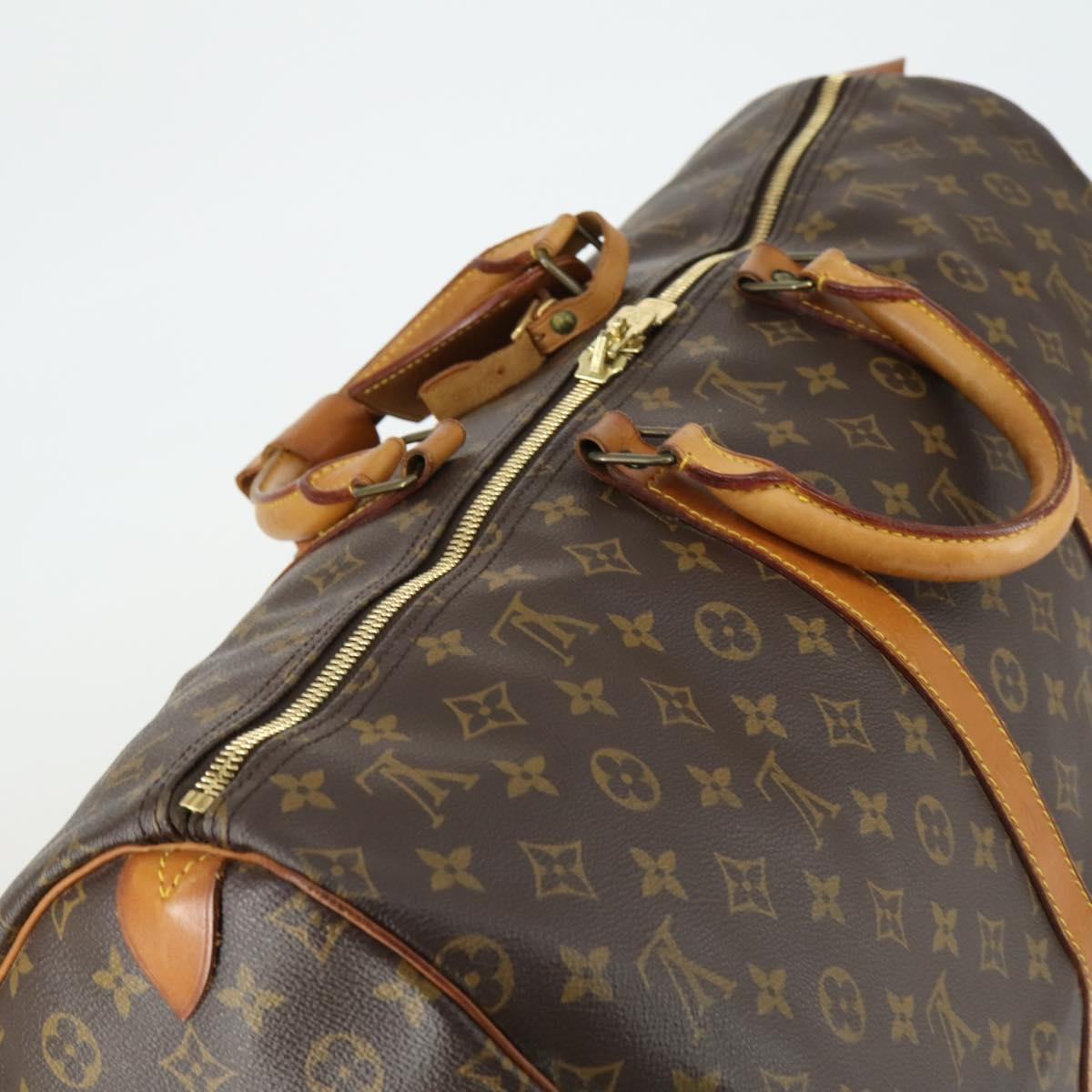 LOUIS VUITTON Monogram Keepall 55 Boston Bag M41424 LV Auth 164399