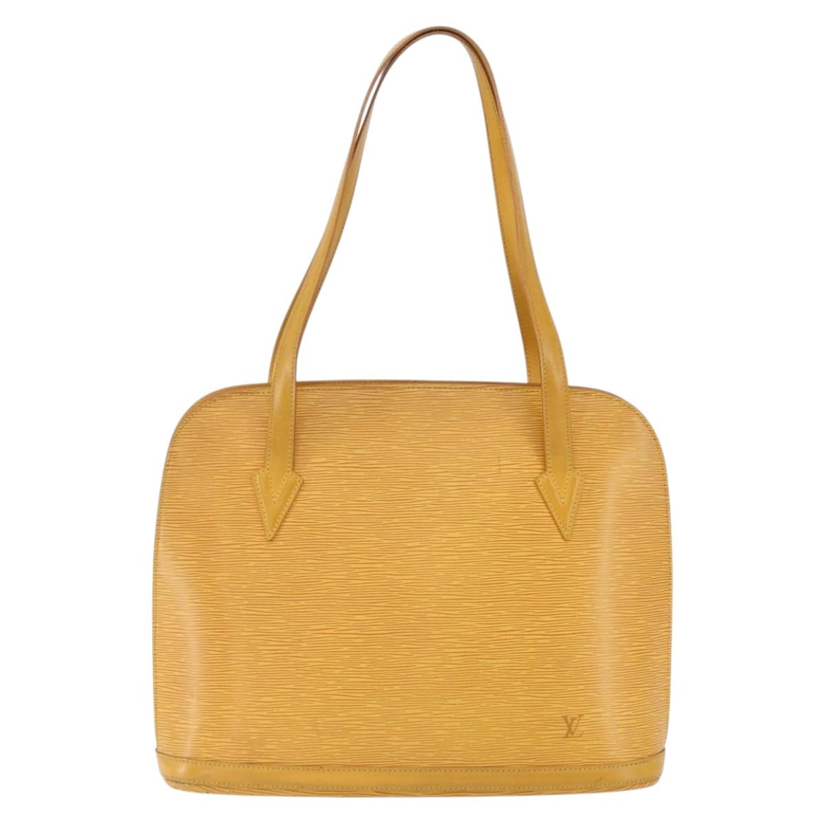 LOUIS VUITTON Epi Lussac Shoulder Bag Yellow M52289 LV Auth 164402