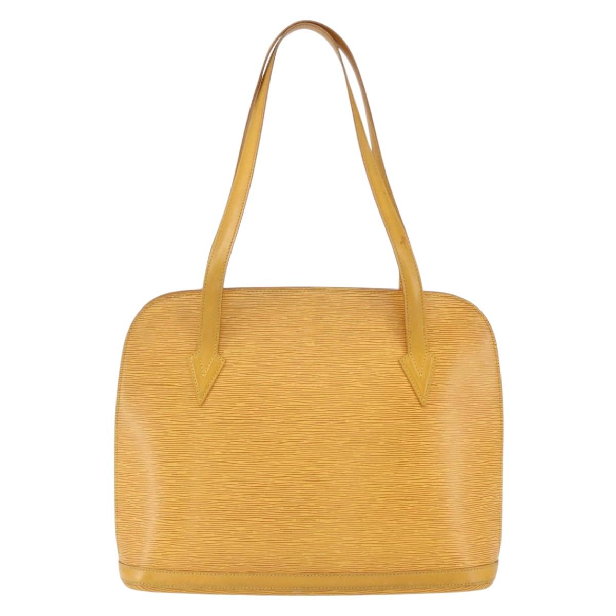 LOUIS VUITTON Epi Lussac Shoulder Bag Yellow M52289 LV Auth 164402