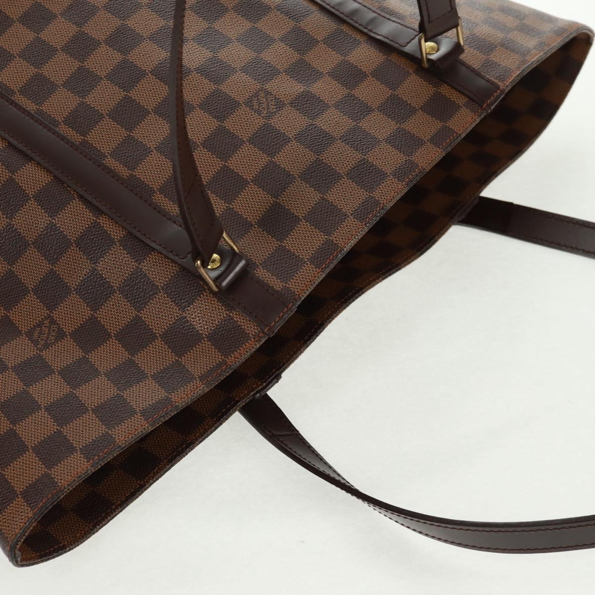 LOUIS VUITTON Damier Ebene Sac Shopping Tote Bag SPO LV Auth 164404V