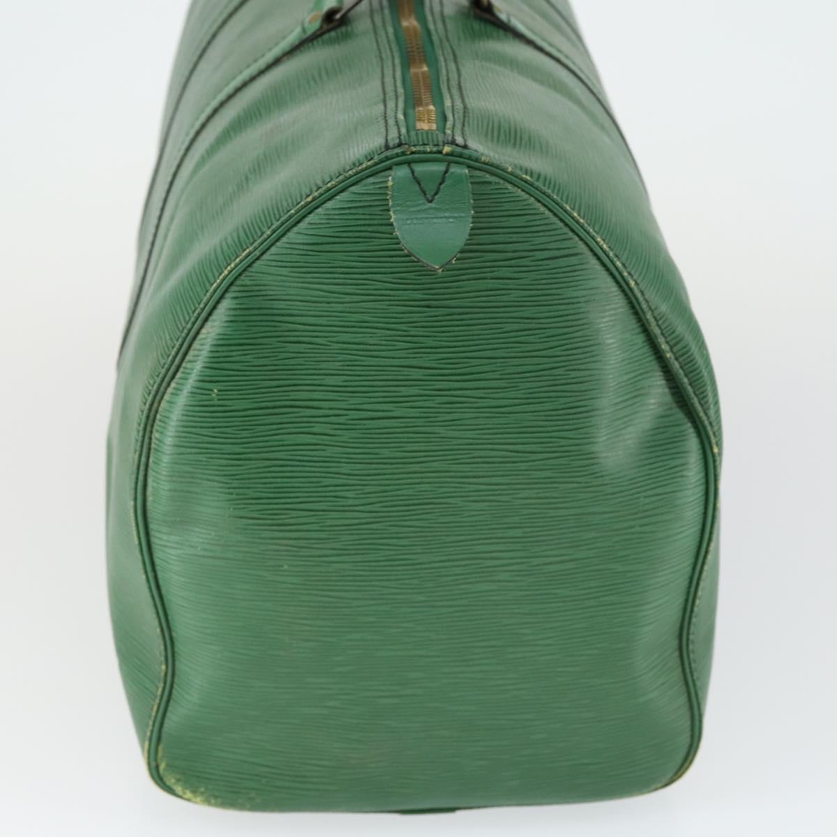 LOUIS VUITTON Epi Keepall 50 Boston Bag Green M42964 LV Auth 164405