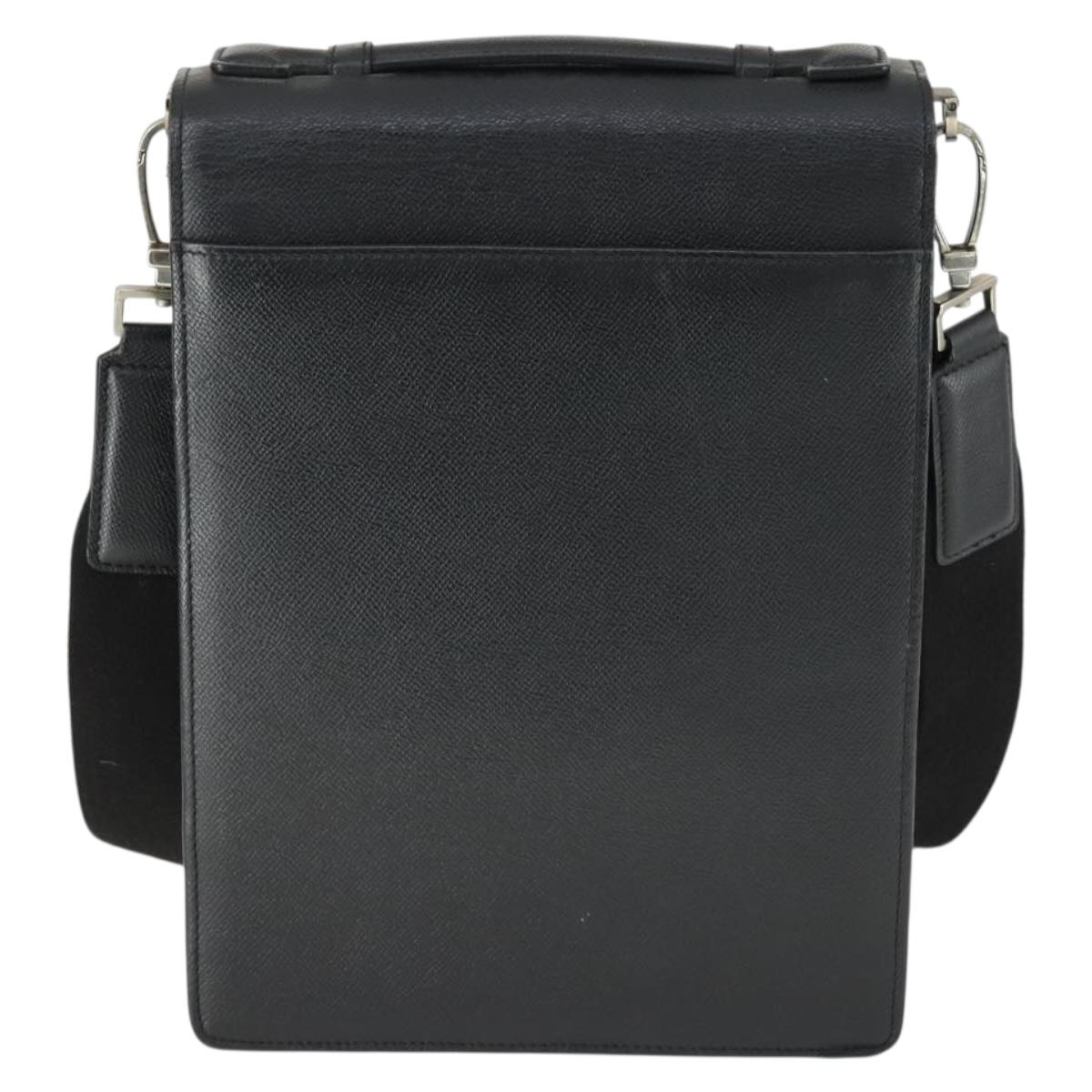 BALLY Shoulder Bag Leather Black Auth 164454