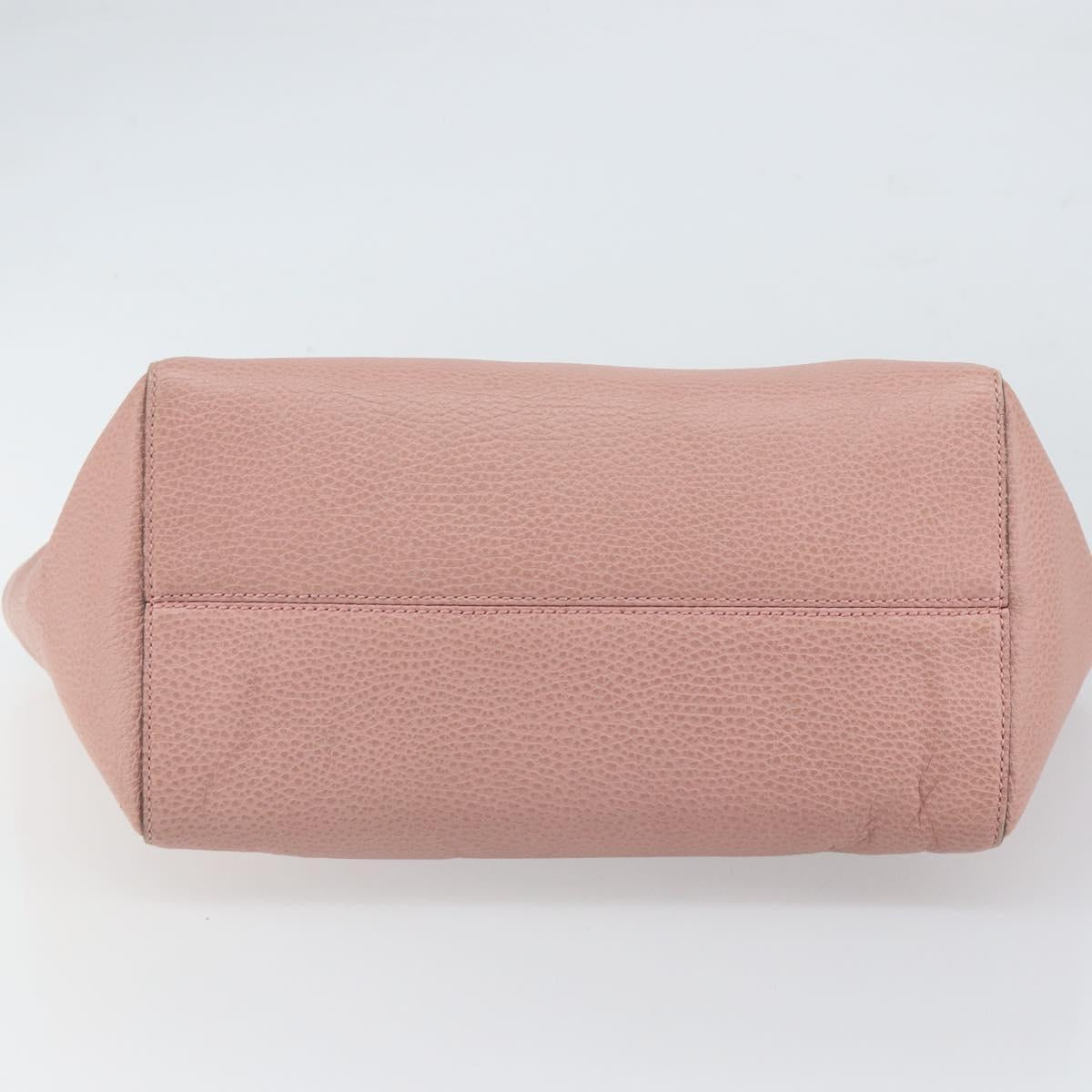 GUCCI Tote Bag Leather Pink Gold 354408 Auth 164490