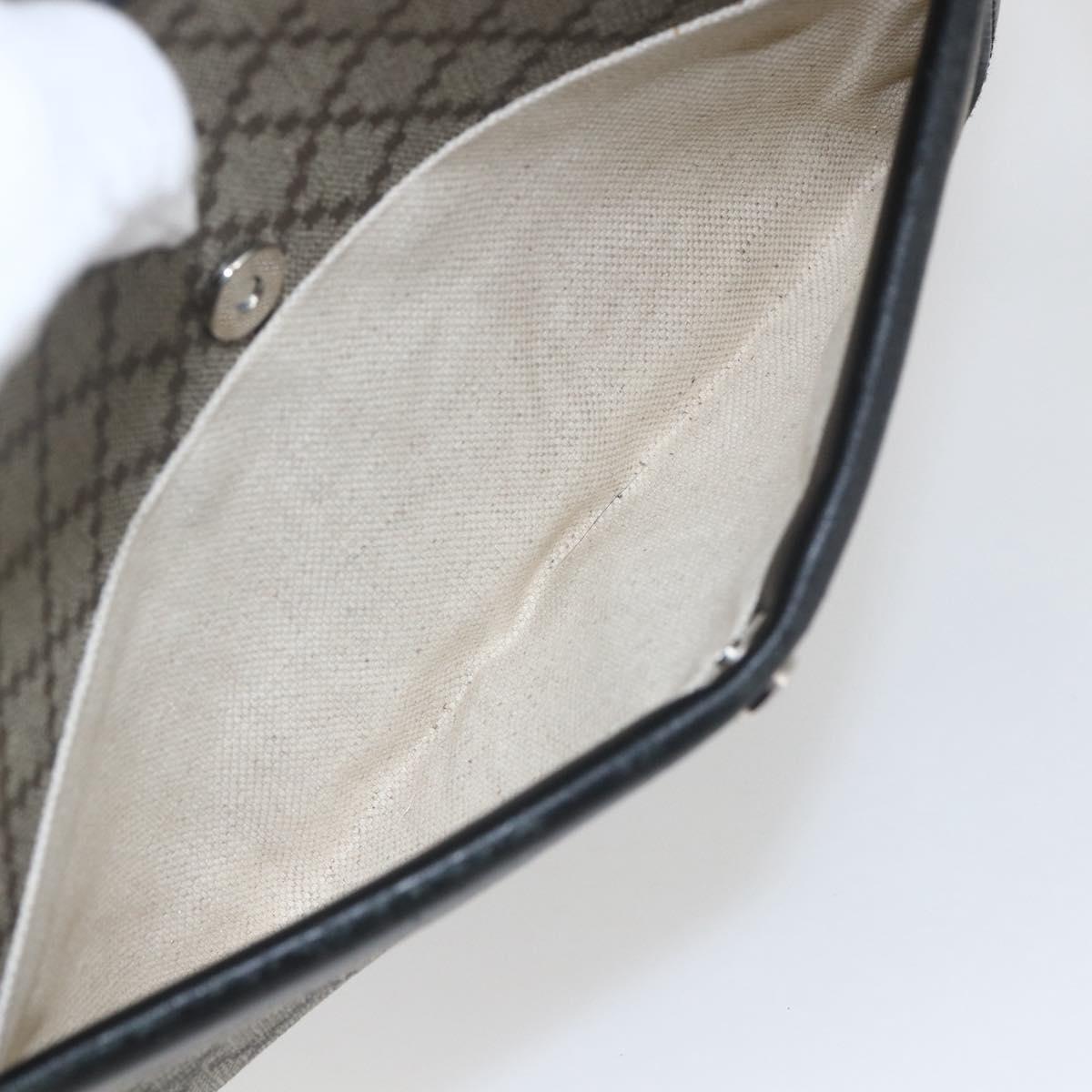 GUCCI Diamante Clutch Bag PVC Leather Beige 267921 Auth 164504