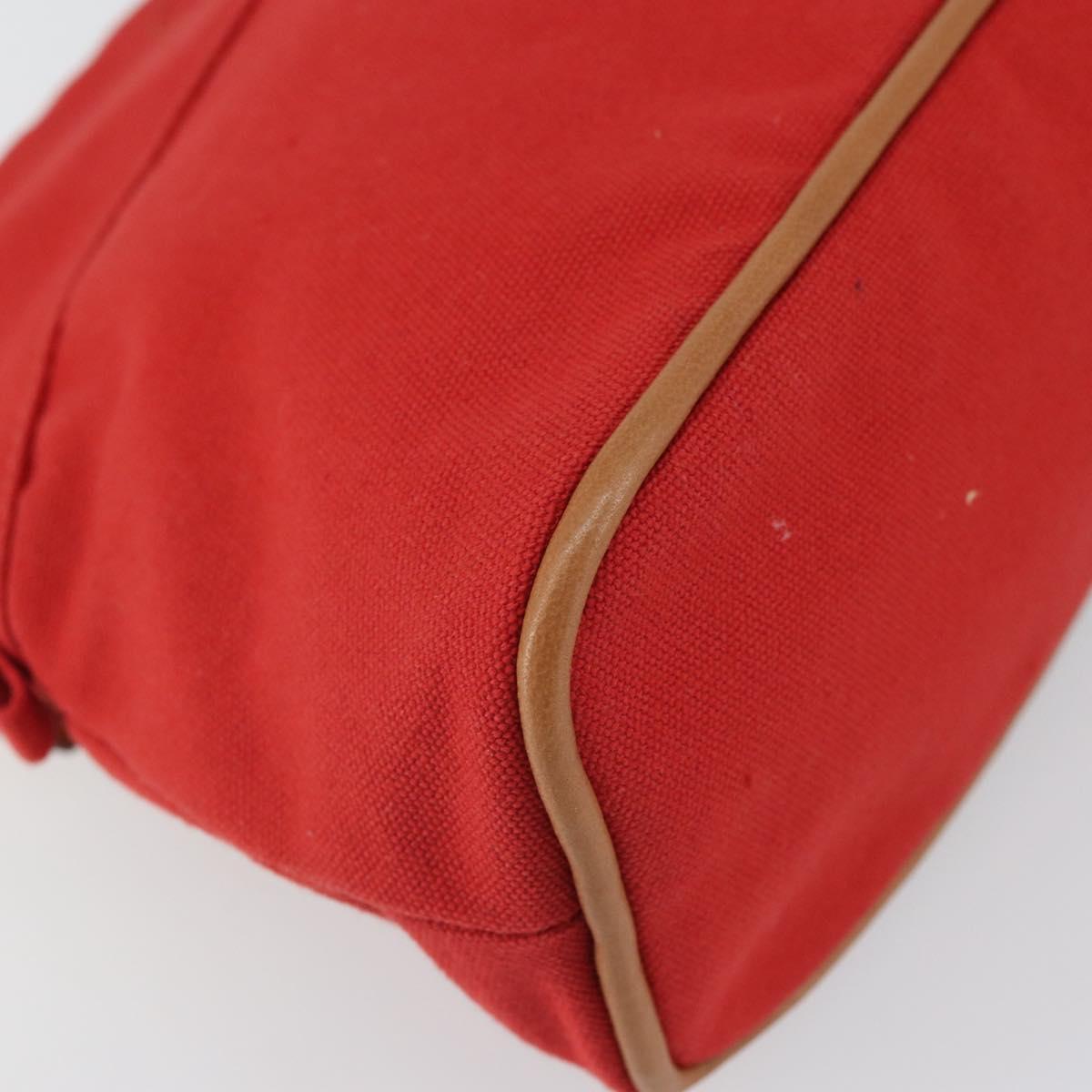 HERMES Bolide MM Pouch Canvas Red Auth 164531