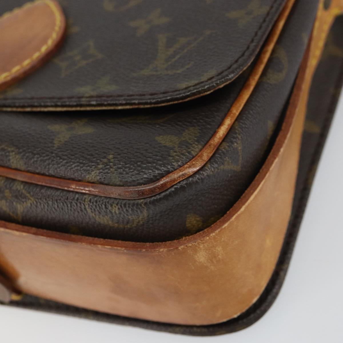 LOUIS VUITTON Monogram Cartouchiere MM Shoulder Bag M51253 LV Auth 164545