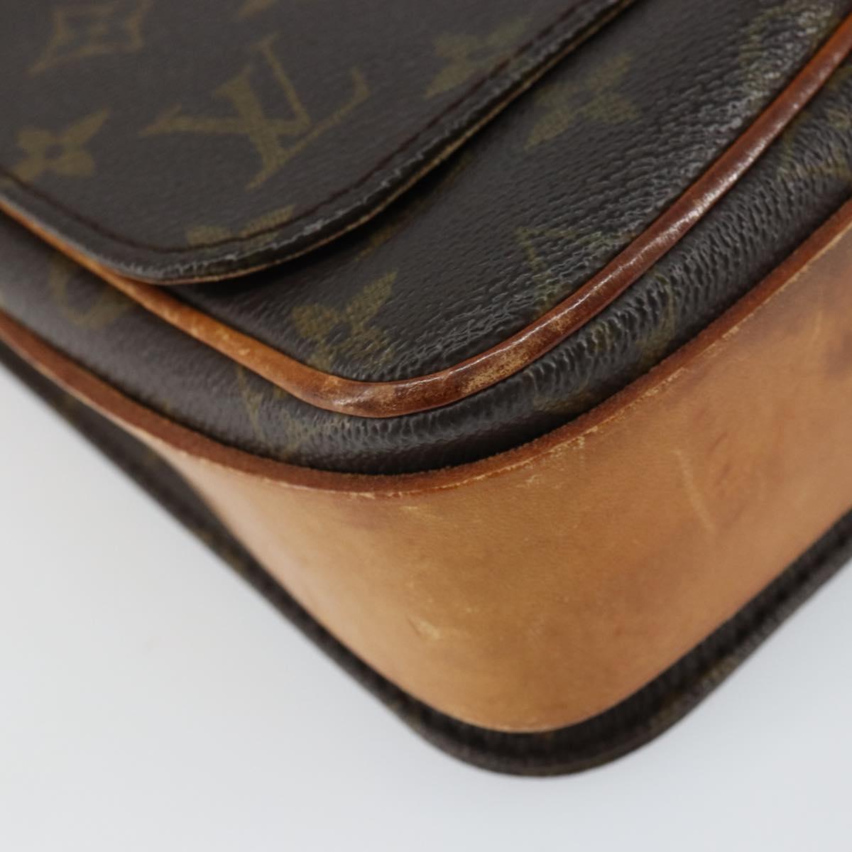 LOUIS VUITTON Monogram Cartouchiere MM Shoulder Bag M51253 LV Auth 164545