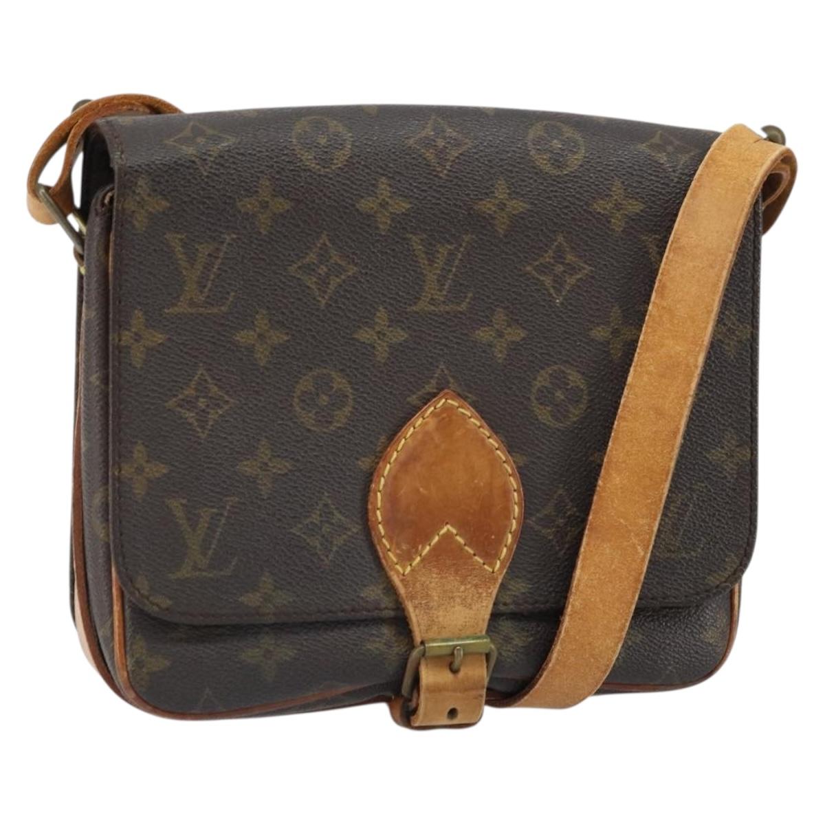 LOUIS VUITTON Monogram Cartouchiere MM Shoulder Bag M51253 LV Auth 164545