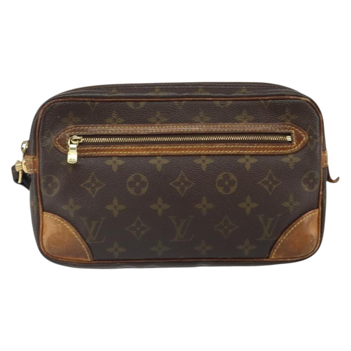 LOUIS VUITTON Monogram Marly Dragonne GM Clutch Bag M51825 LV Auth 164552
