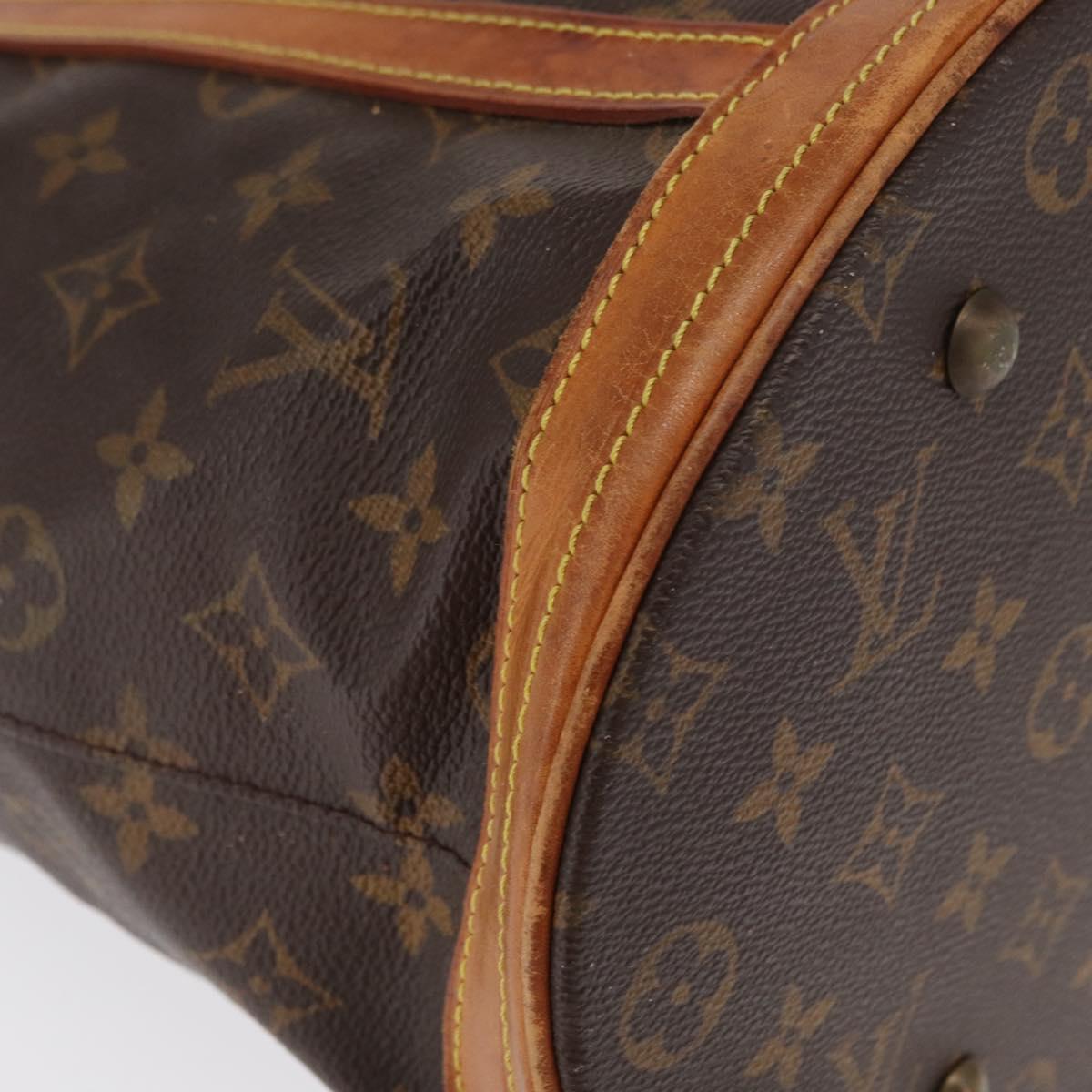LOUIS VUITTON Monogram Bucket GM Shoulder Bag M42236 LV Auth 164563