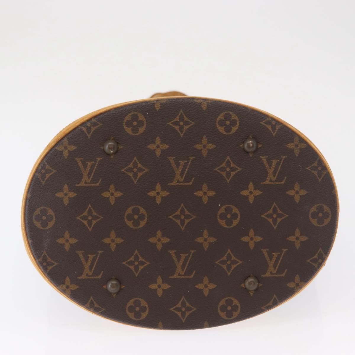LOUIS VUITTON Monogram Bucket GM Shoulder Bag M42236 LV Auth 164564