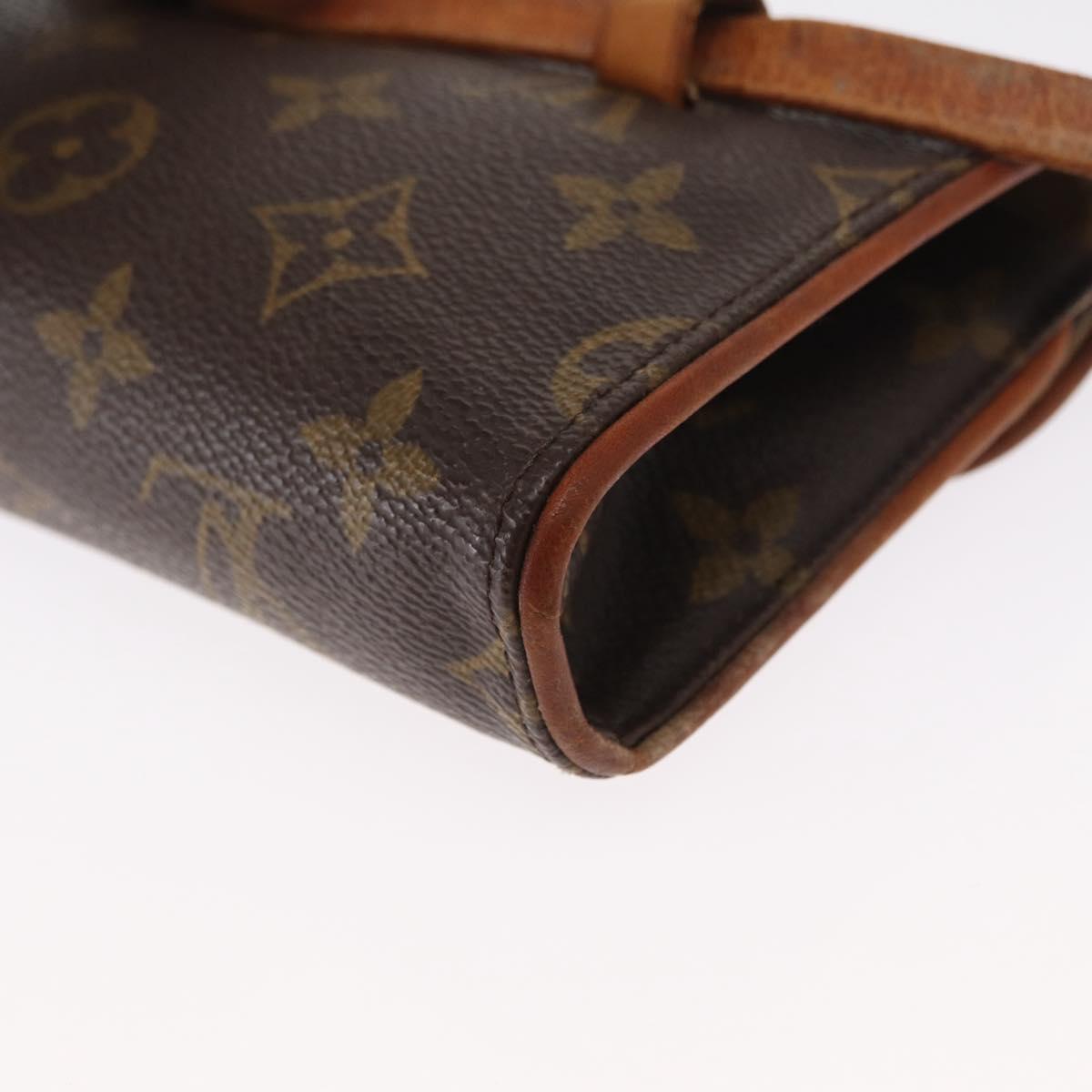 LOUIS VUITTON Monogram Pochette Florentine Waist bag M51855 LV Auth 164566
