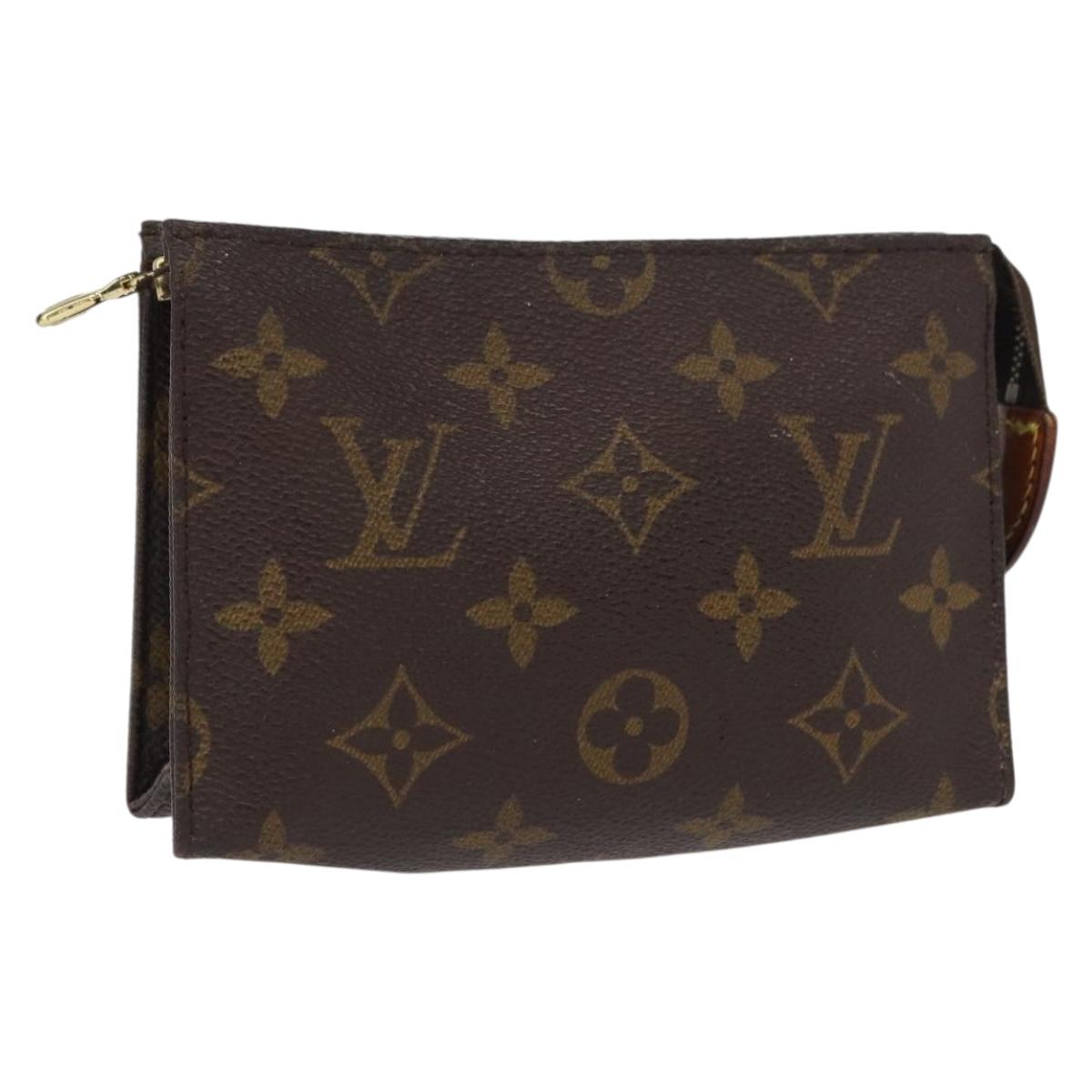 LOUIS VUITTON Monogram Poche Toilette 15 Pouch M47546 LV Auth 164567