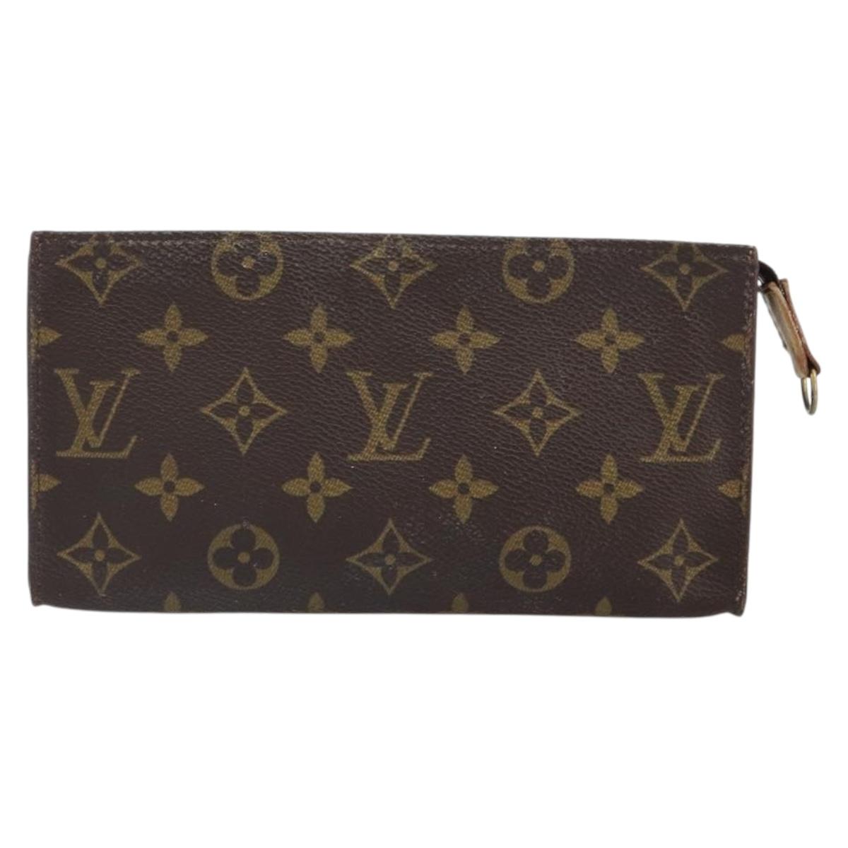 LOUIS VUITTON Monogram Bucket GM Accessory Pouch LV Auth 164569