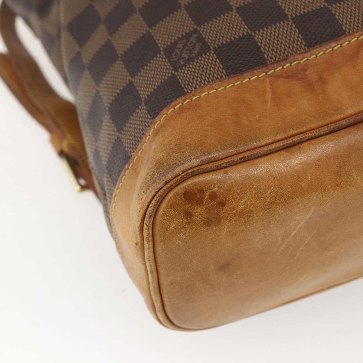 LOUIS VUITTON Damier Ebene Arlucan Backpack N99038 LV Auth 164574