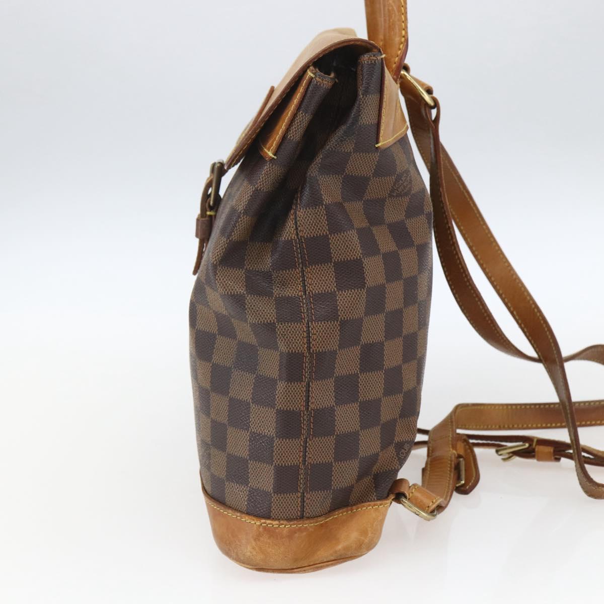 LOUIS VUITTON Damier Ebene Arlucan Backpack N99038 LV Auth 164574