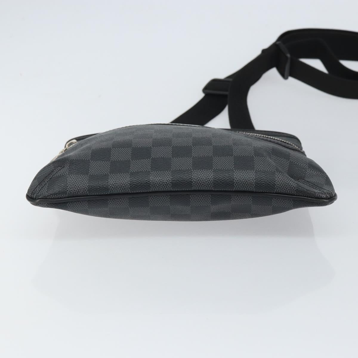LOUIS VUITTON Damier Graphite Tomas Shoulder Bag N58028 LV Auth 164577