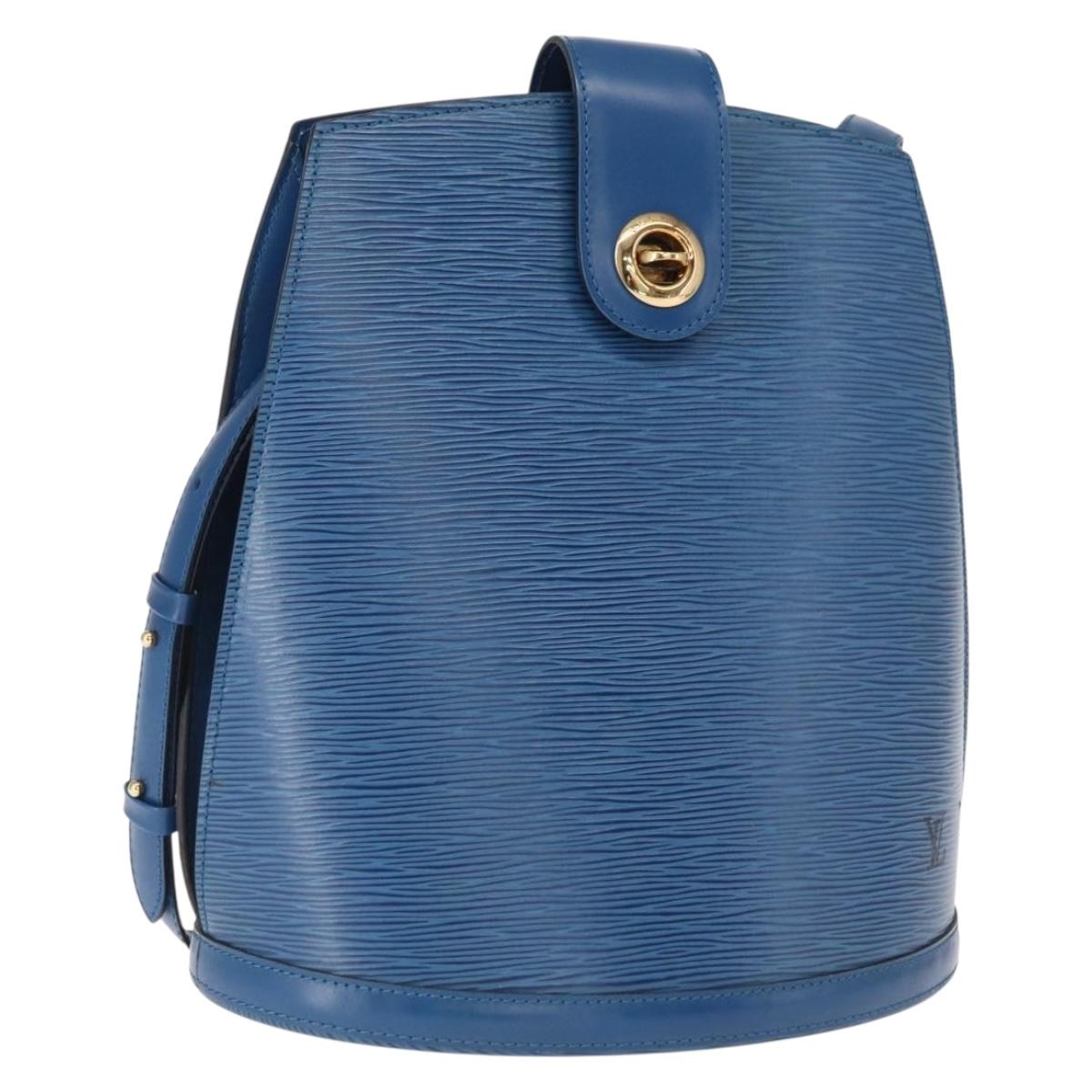 LOUIS VUITTON Epi Cluny Shoulder Bag Blue M52255 LV Auth 164580