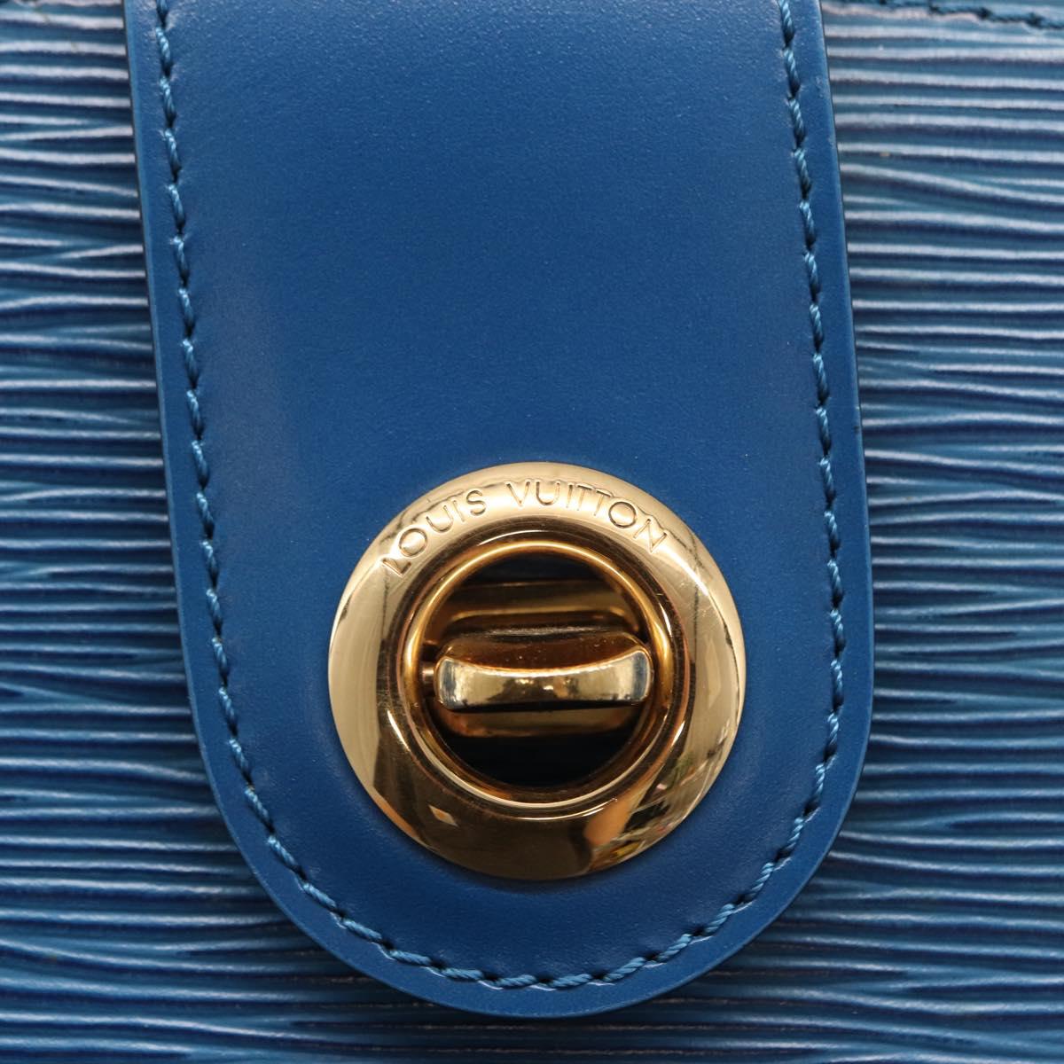 LOUIS VUITTON Epi Cluny Shoulder Bag Blue M52255 LV Auth 164580