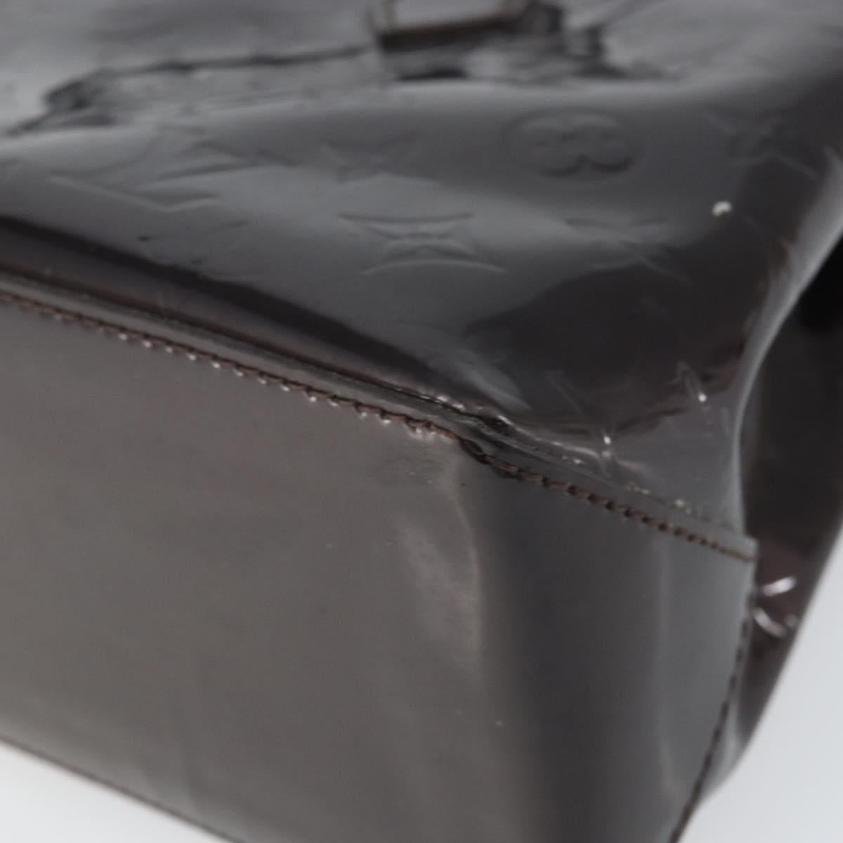 LOUIS VUITTON Monogram Vernis Wilshire PM Hand Bag Amarante M93641 Auth 164589