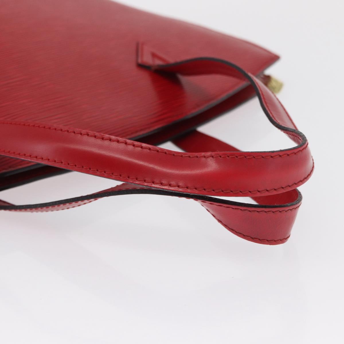 LOUIS VUITTON Epi Saint Jacques Shoulder Bag Red M52277 LV Auth 164590