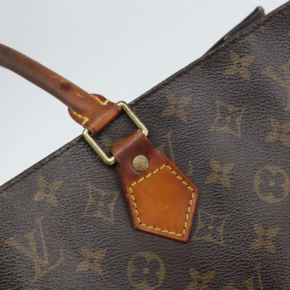 LOUIS VUITTON Monogram Sac Plat Hand Bag M51140 LV Auth 164613