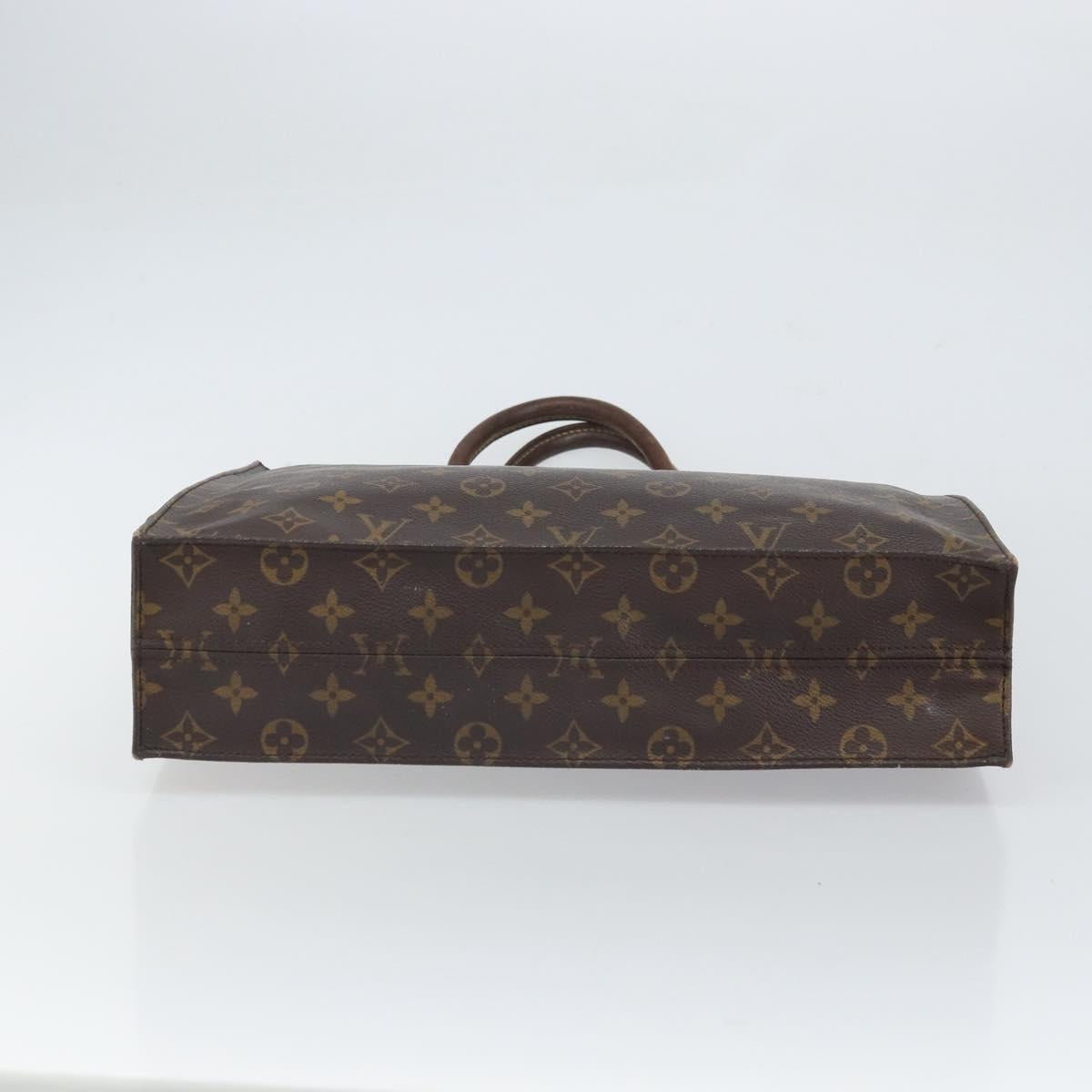LOUIS VUITTON Monogram Sac Plat Hand Bag M51140 LV Auth 164613