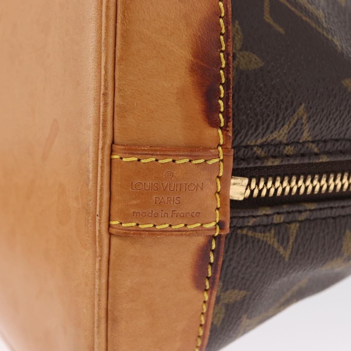 LOUIS VUITTON Monogram Alma Hand Bag M51130 LV Auth 164621