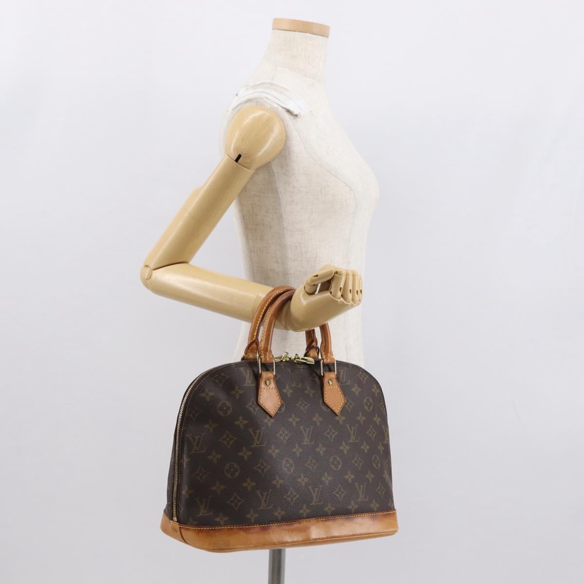 LOUIS VUITTON Monogram Alma Hand Bag M51130 LV Auth 164621