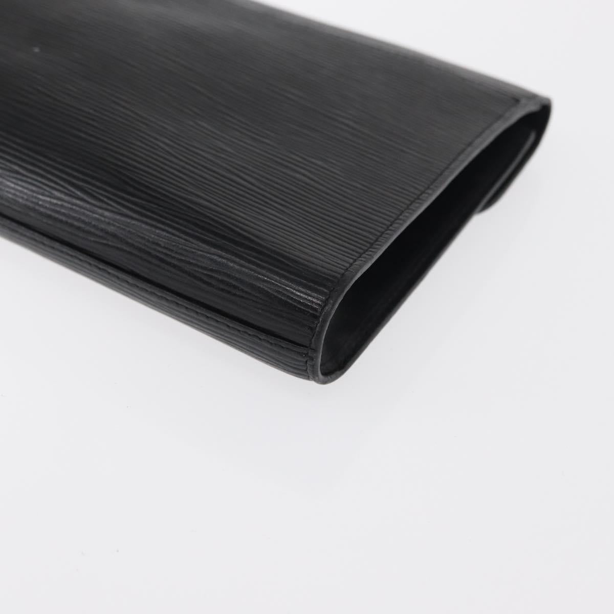 LOUIS VUITTON Epi Art Deco Clutch Bag Black M52632 LV Auth 164629