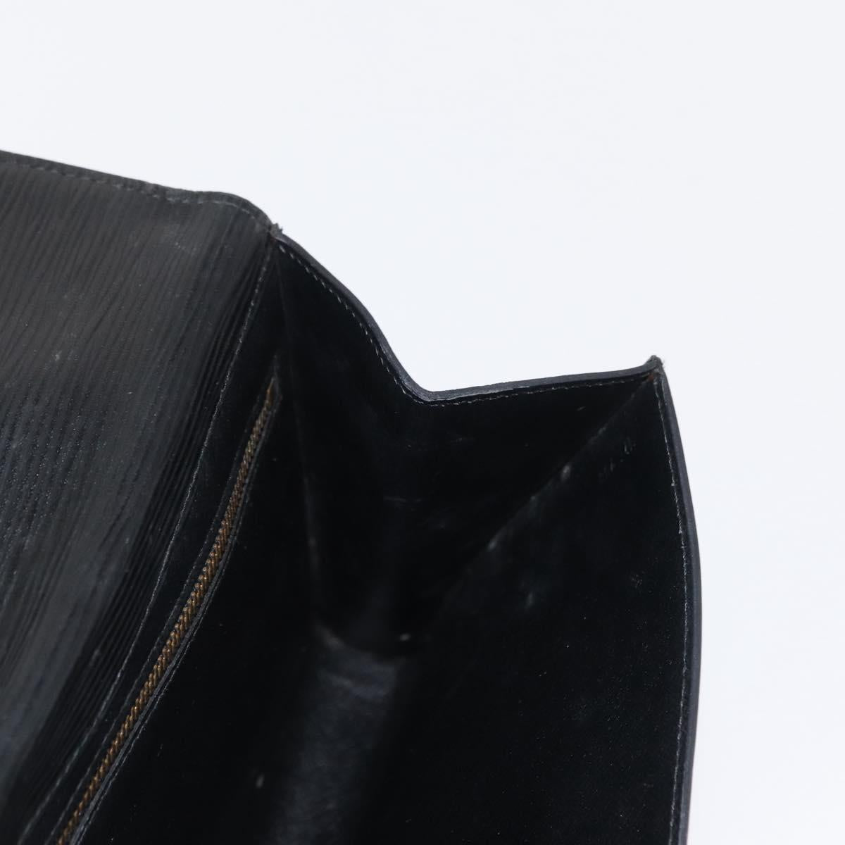 LOUIS VUITTON Epi Art Deco Clutch Bag Black M52632 LV Auth 164629