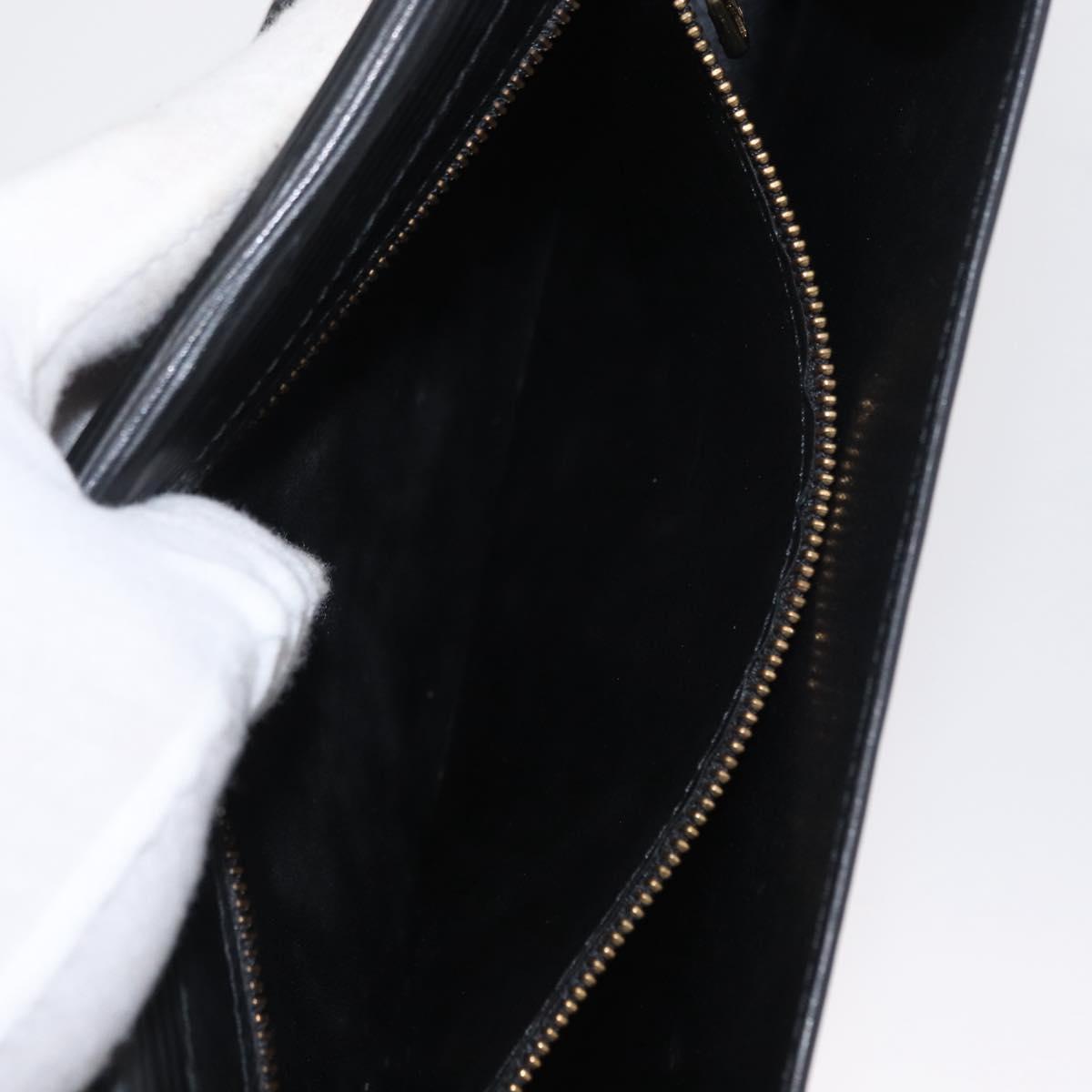 LOUIS VUITTON Epi Art Deco Clutch Bag Black M52632 LV Auth 164629