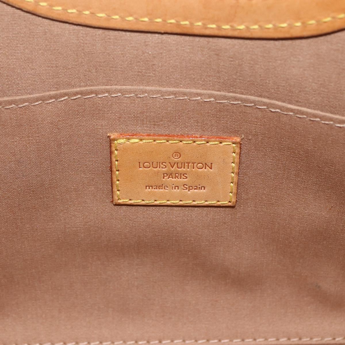 LOUIS VUITTON Monogram Vernis Roxbury Drive Bag 2Way Noisette M91372 Auth 164676