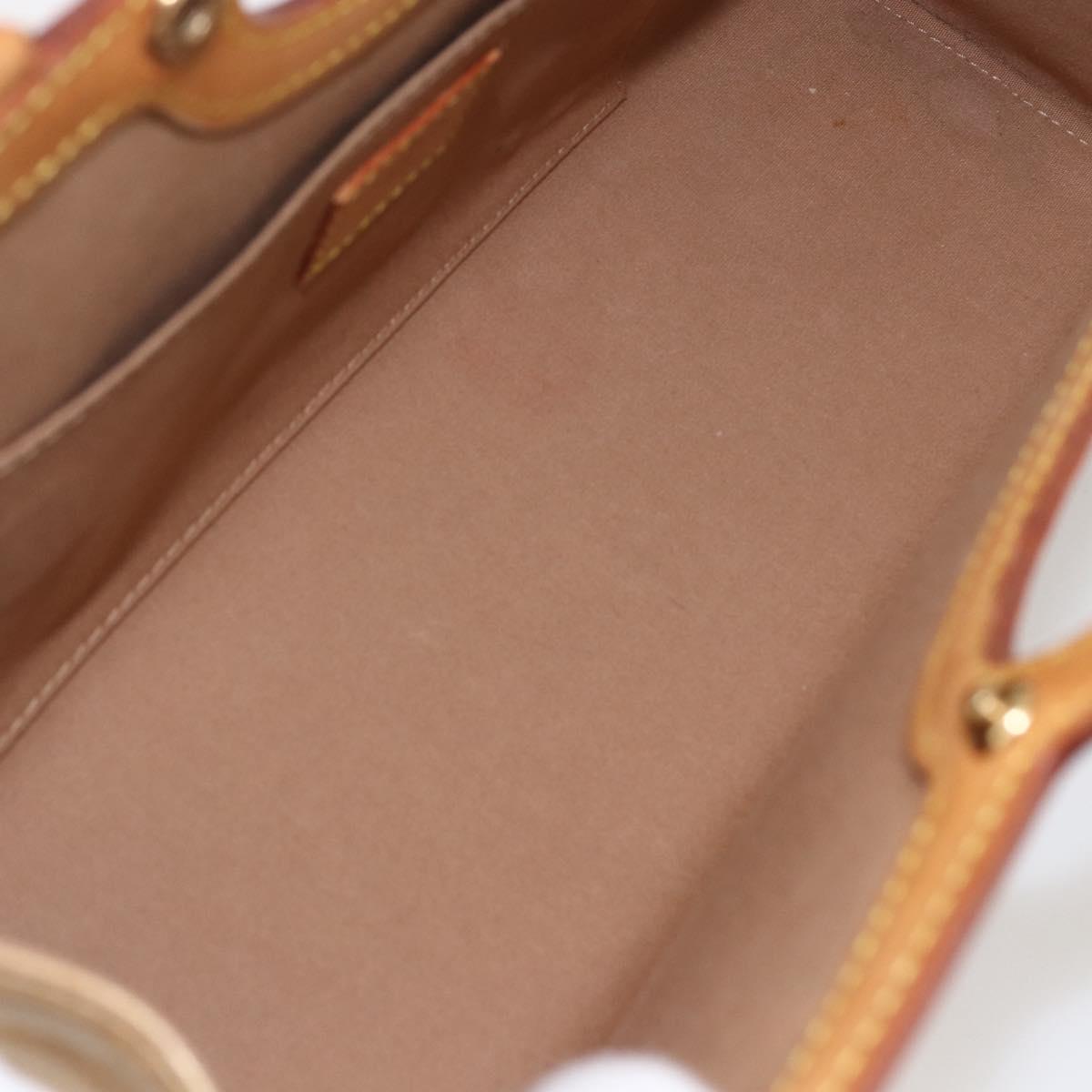 LOUIS VUITTON Monogram Vernis Roxbury Drive Bag 2Way Noisette M91372 Auth 164676