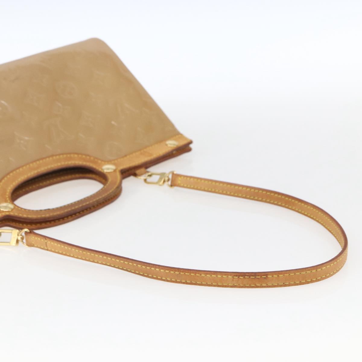 LOUIS VUITTON Monogram Vernis Roxbury Drive Bag 2Way Noisette M91372 Auth 164676