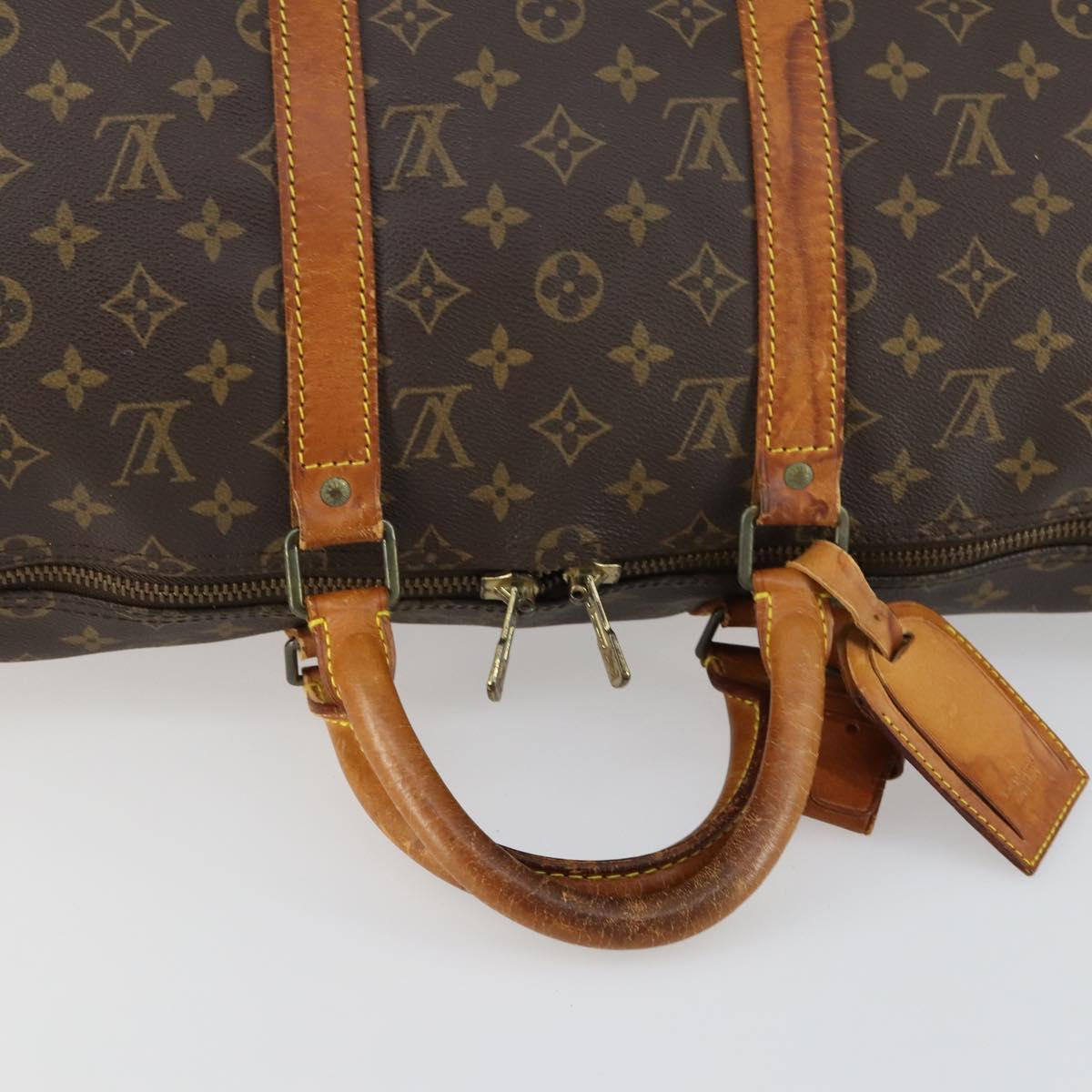 LOUIS VUITTON Monogram Keepall 50 Boston Bag M41426 LV Auth 164682