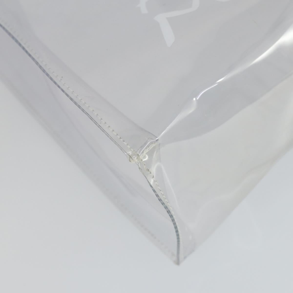 HERMES Vinyl Kelly Hand Bag Vinyl Clear Auth 164684