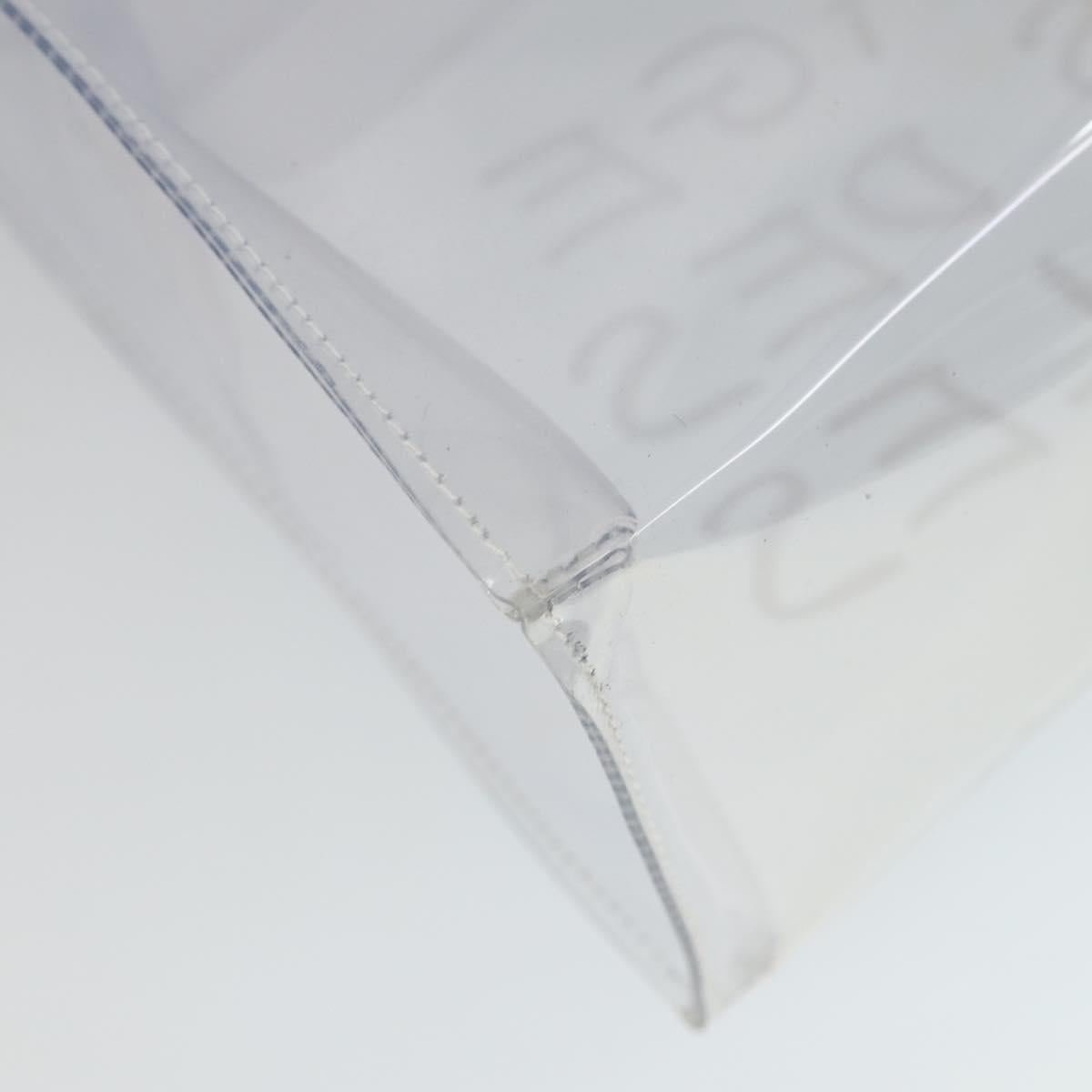 HERMES Vinyl Kelly Hand Bag Vinyl Clear Auth 164684
