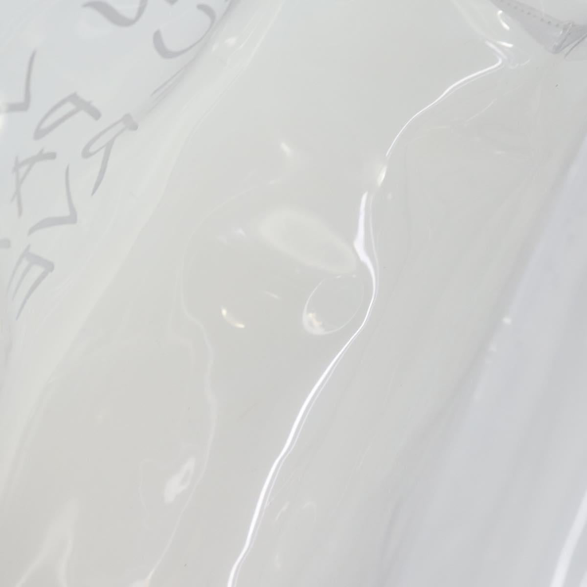 HERMES Vinyl Kelly Hand Bag Vinyl Clear Auth 164684