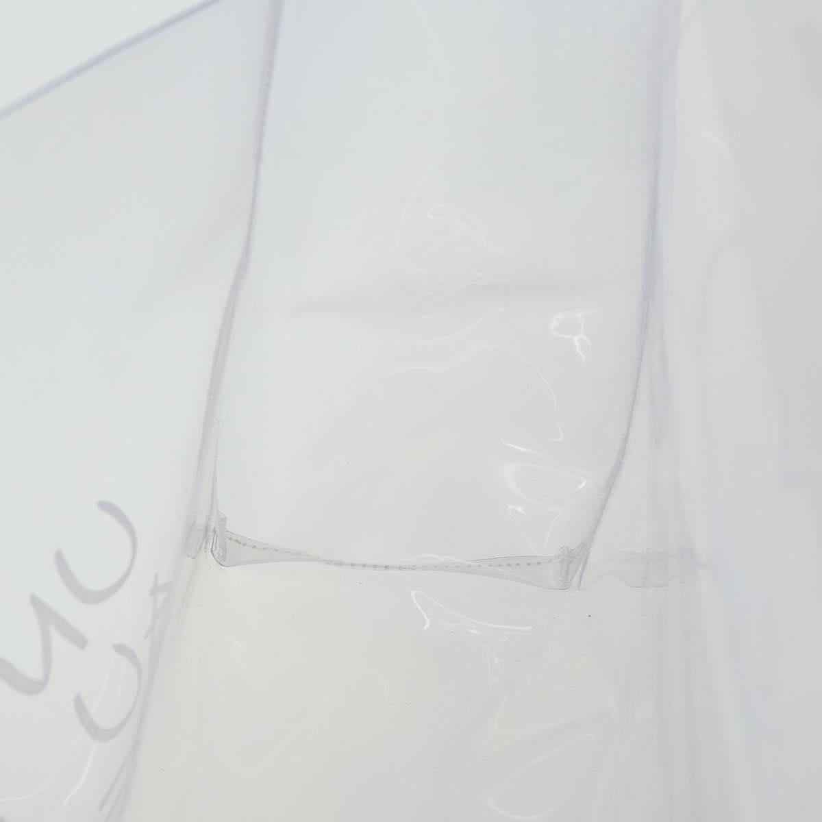 HERMES Vinyl Kelly Hand Bag Vinyl Clear Auth 164684
