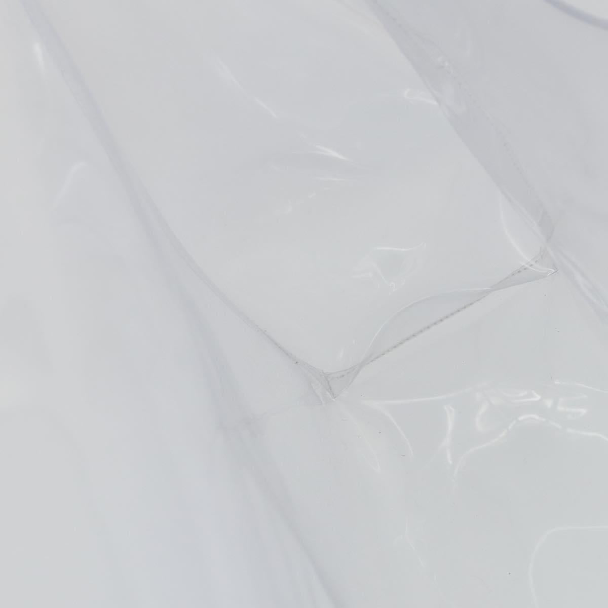 HERMES Vinyl Kelly Hand Bag Vinyl Clear Auth 164684