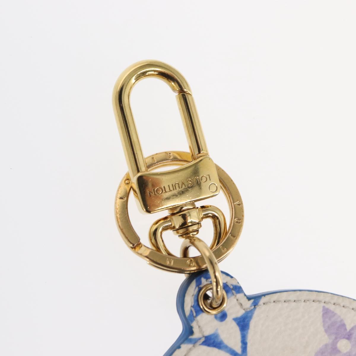LOUIS VUITTON Monogram Watercolor Pocket Mirror Charm White M01375 Auth 164685M
