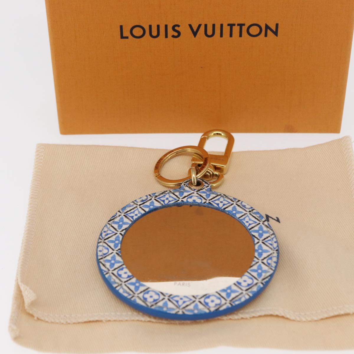 LOUIS VUITTON Monogram Watercolor Pocket Mirror Charm White M01375 Auth 164685M