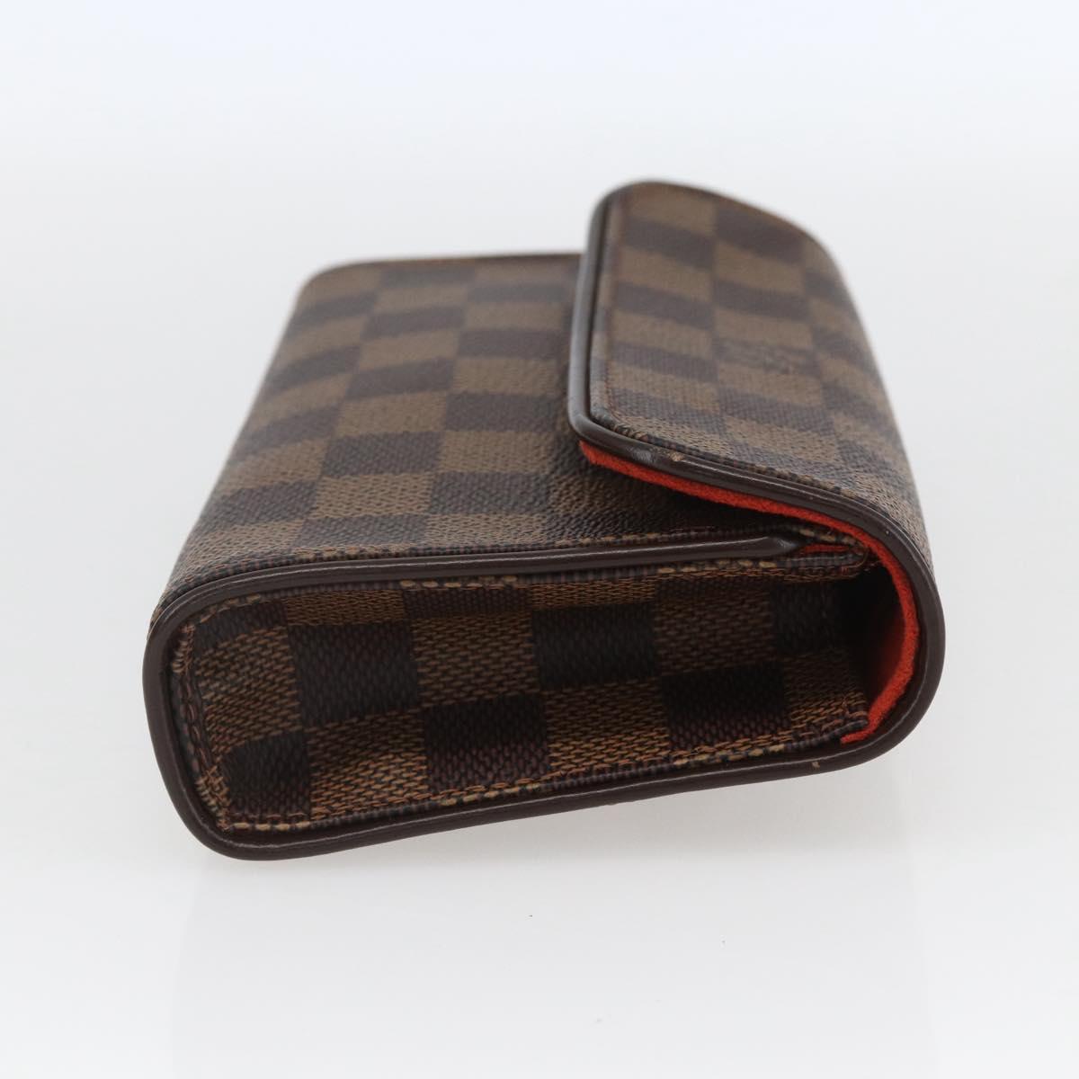 LOUIS VUITTON Damier Ebene Pochette Florentine Waist bag N51856 LV Auth 164702