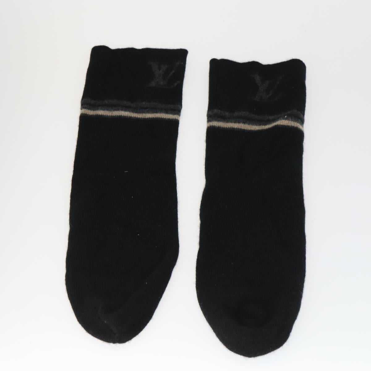 LOUIS VUITTON Travel Set Eye Mask Cushion Wool 3 Set Gray R99136 Auth 164714