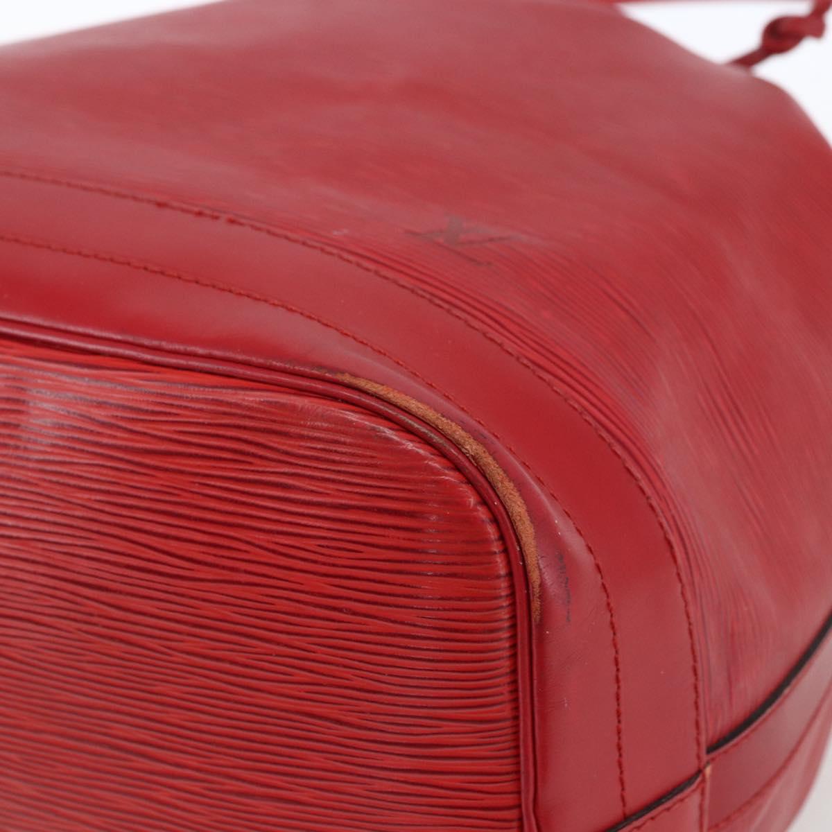 LOUIS VUITTON Epi Noe Shoulder Bag Red M44007 LV Auth 164716