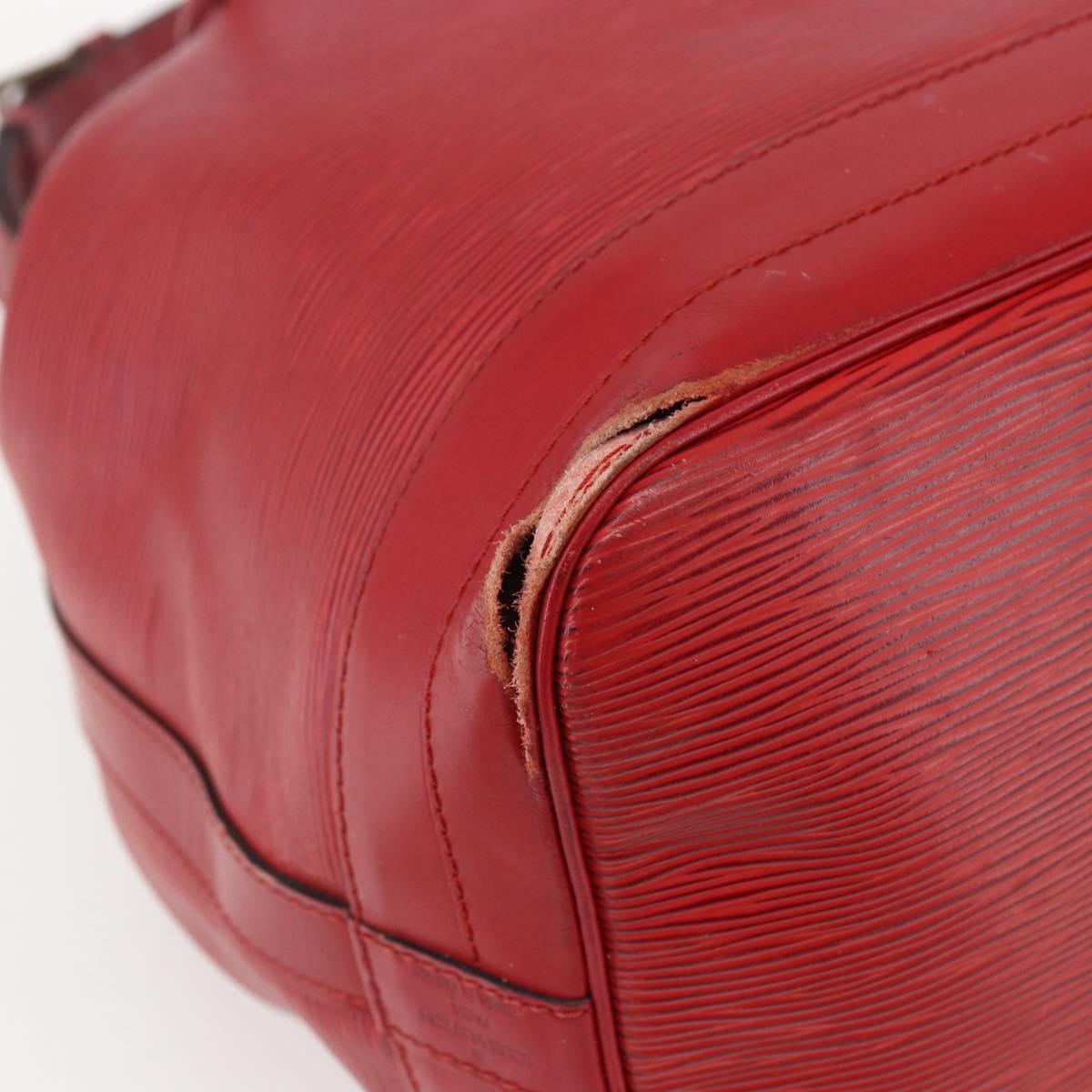 LOUIS VUITTON Epi Noe Shoulder Bag Red M44007 LV Auth 164716