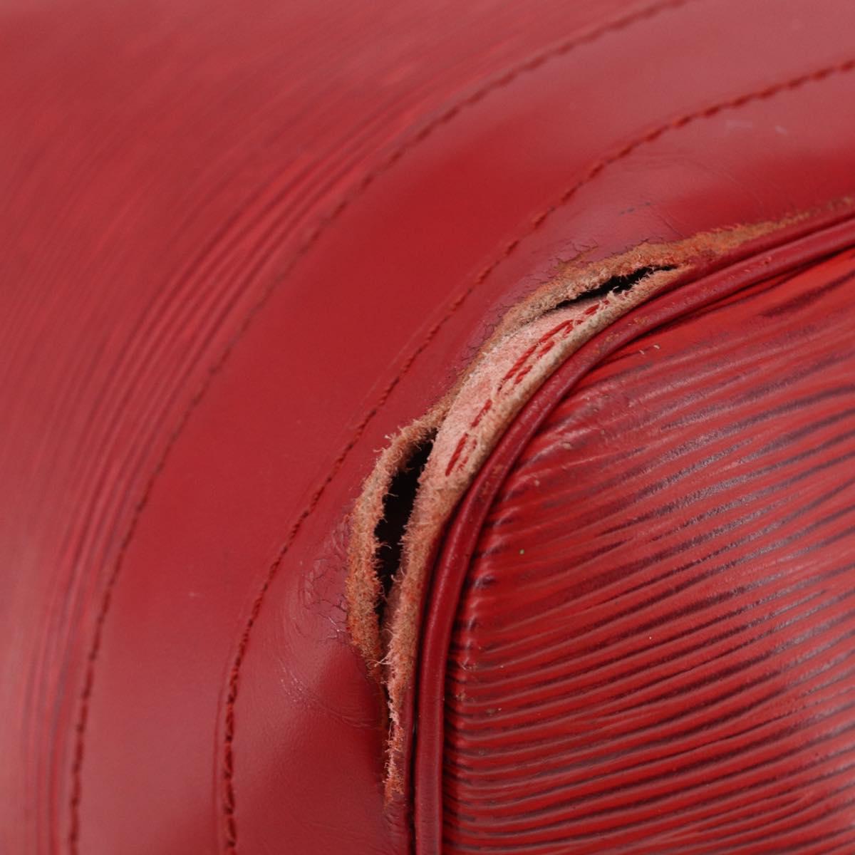 LOUIS VUITTON Epi Noe Shoulder Bag Red M44007 LV Auth 164716