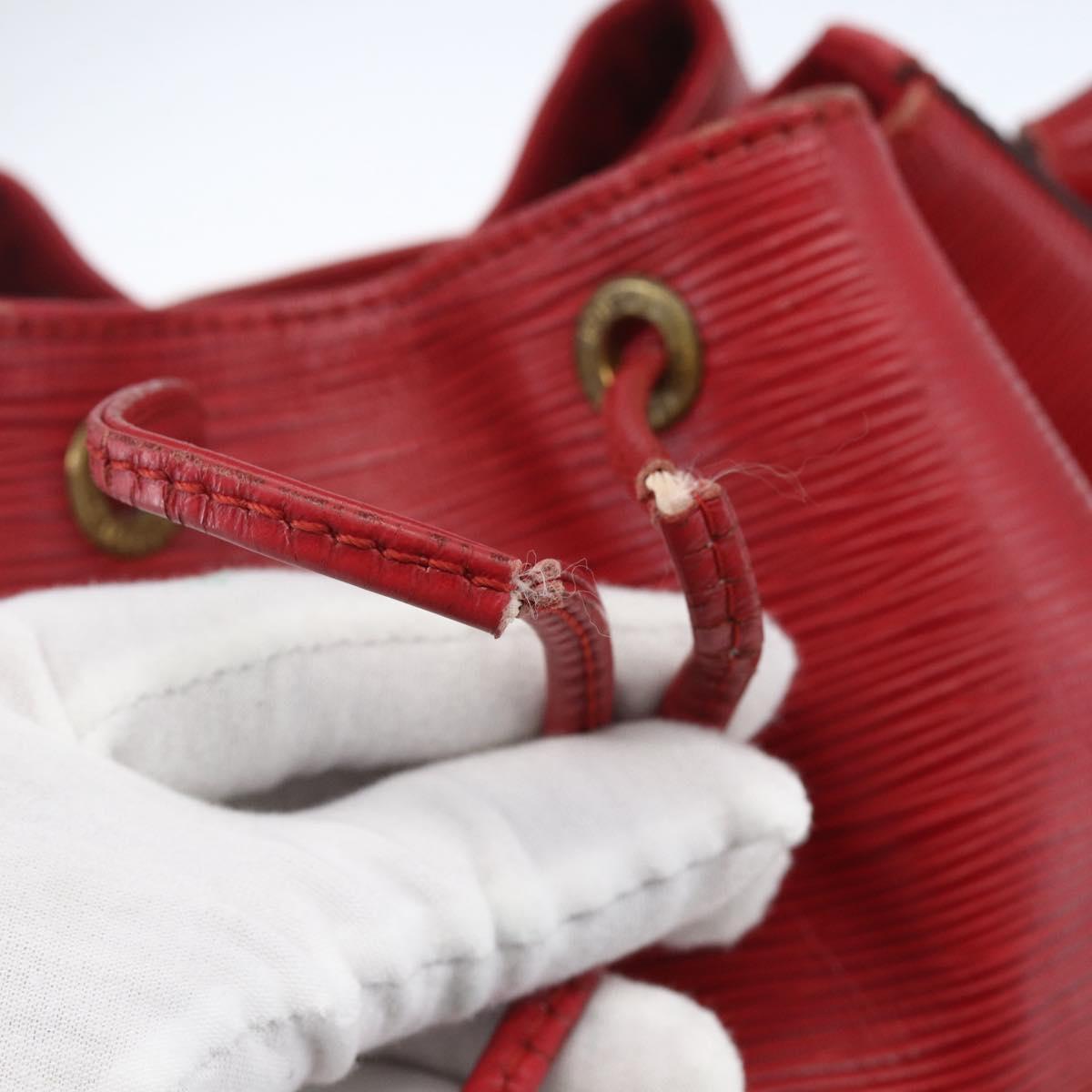 LOUIS VUITTON Epi Noe Shoulder Bag Red M44007 LV Auth 164716